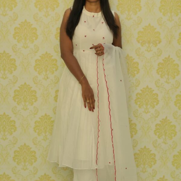 White Designer Salwar Set