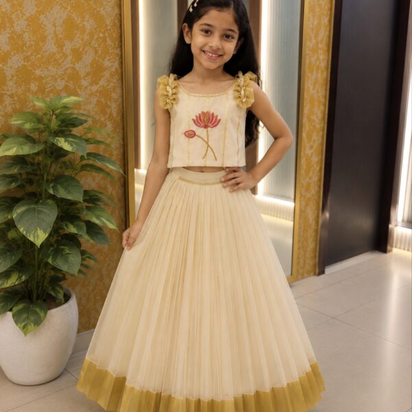 Onam Kids skirt and top